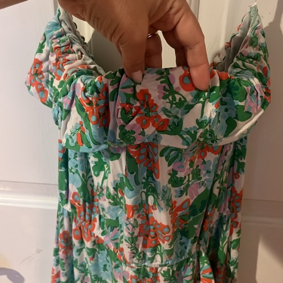 Lilly Pulitzer Strapless Multicolor Floral Dress women’s size Medium - Picture 5 of 7